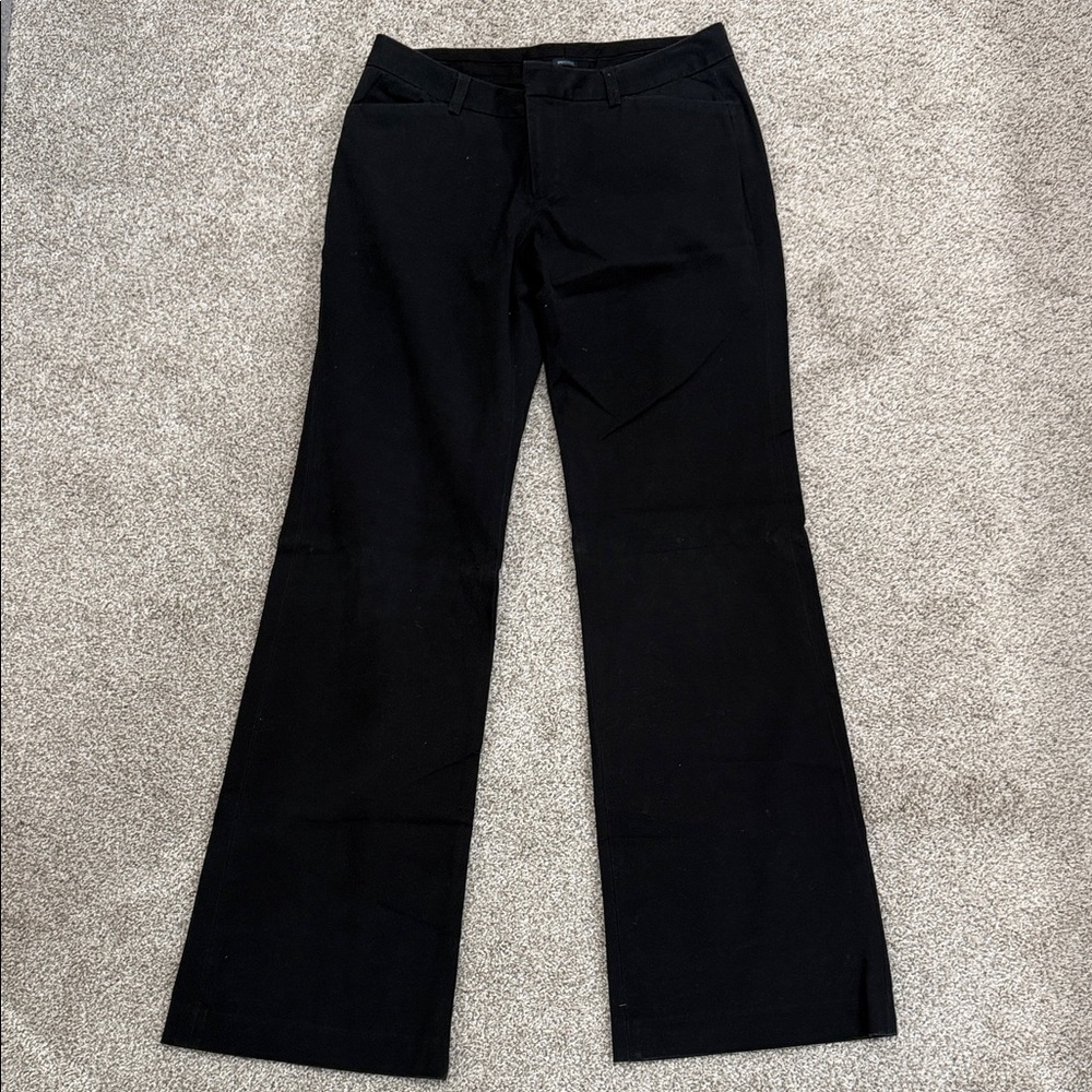 Classic Black Women's Wide Leg Straight Dress Pant